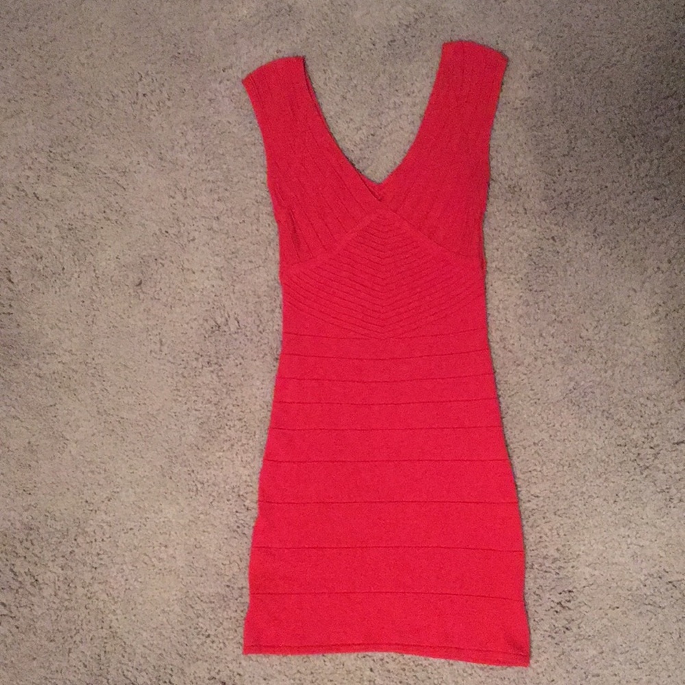 Bebe bodycon dress red size small